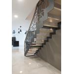 Modern Airs Baluster Metal Frame Aluminum Security Occasion Cheap Interior Balcony Balustrades Railing Gold Color Stair for sale