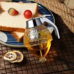 No Drip Plastic Honey Sugar Syrup Dispenser Container With Storage Stand / Stopper