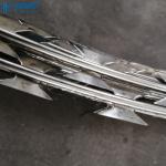 Galvanized Steel Protection Safety Fence Single Razor Barbed Wire for sale