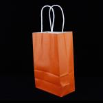 Recyclable Foil Lined Paper Bags With Handle Kraft Food Take Away Packing for sale