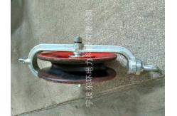 China Anti Lifting Automatic Release Cable Pulling Pulley Rated load 40kN 55kg supplier