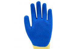 China 10 Gauge A2 Latex Coated Gloves , Safety Fire Resistant Knit Work Gloves supplier