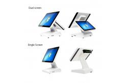 China Linux Prolin OS Touch Screen Pos Terminal 450cd/M2 Dual Screen Pos System supplier