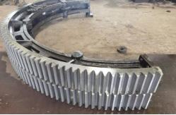 China Spur Large Diameter Ring Gear Mill Girth Gear With 220~240 Hardness supplier