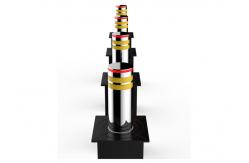 China PLC Controlled 300W 8K Mirror Automatic Rising Bollards supplier