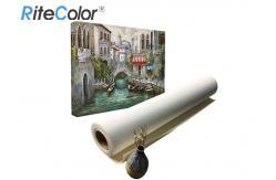 China Water Based Inkjet Printable Canvas / 100% Cotton Art Canvas Rolls Matte Surface supplier