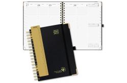 China 8.5'' x 6.5'' Hardcover Planner Jul. 2023 - Jun. 2023 Customisable Black supplier