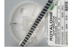 China 1% 1W 6k8 Ohm Resistor SMD 2512 Electronic Resistor RC2512FK-7W6K8L supplier