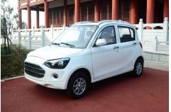 China Popular Fully Electric Cars With 4 Leather Seats White Color F/R Brake Style supplier