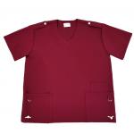 155 GSM LOGO Customized Dull Red Working Clothes For Nurses Doctors Antimicrobial Wrinkle-free for sale