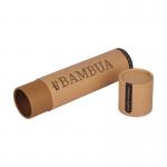 Matte Surface Brown Kraft Cardboard Paper Tube Gift Wine Packaging for sale