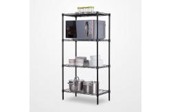 China Basics 4 Tiers Adjustable Heavy Duty Organizer Steel Shelf Rack supplier