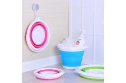 China 580g 10L Capacity Round Foldable Collapsible Bucket supplier