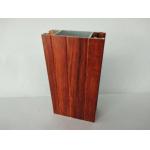Smooth Surface Wood Finish Aluminium Profiles Aesthetic Coordination