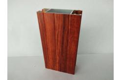 China Smooth Surface Wood Finish Aluminium Profiles Aesthetic Coordination supplier