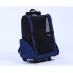 40*27*55cm Backpack Stroller Pet Carrier With Detachable Wheel for sale