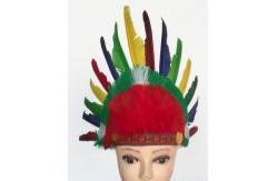 China Indian headdress, ground anfield dress party outfit, feather headdress, chief hat. supplier