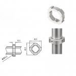 DYE28-03 6005 T6 Aluminum Tube Fittings Lean Pipe Slider Horizontal Located Ring Slider Fixed Positioner for sale