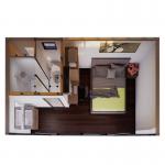 Modern Prefab Apple Capsule House Eco Friendly For Outdoor Camping