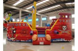 China Double Stitching Pirate Bounce House , Pirate Ship Inflatable Bouncer supplier