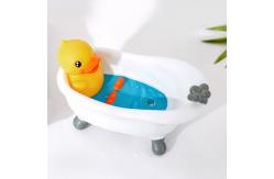 China Bathtub Shape PVC Plastic Toys Soap Dish OEM Non Phthalate Pvc Material supplier