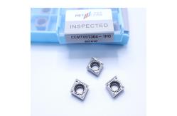 China Fracture Resistance Cermet Turning Tool Inserts Good Surface Smoothness CCMT09T304-1HQ MF412 supplier