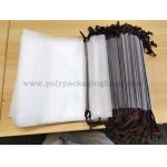 Translucent PE EVA Drawstring Plastic Pouches For Towels Socks