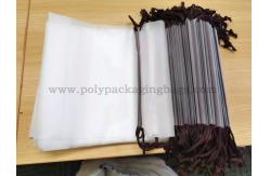 China Translucent PE EVA Drawstring Plastic Pouches For Towels Socks supplier