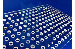 China High Quality Transparent Precision Glass Machining Quartz Glass Substrates With Laser Drill Holes supplier