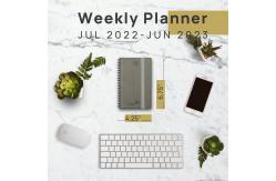 China Poprun Vertical Layout Mini Weekly Planner Monochrome Inner Pages supplier