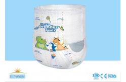 China Flexible Disposable Baby Pull Up Pants With Double Layers Leakage Guard supplier