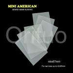 44x67mm Clear Card Sleeves Polypropylene Mini American Sleeves for sale