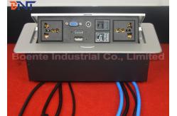 China Customized Made Office Desktop Hidden Pop Up Power Sockets CAT6 / HDMI supplier