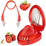 Ergonomic Strawberry Stem Remover Tool , Commercial Strawberry Slicer for sale