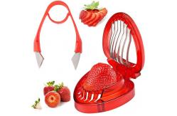China Ergonomic Strawberry Stem Remover Tool , Commercial Strawberry Slicer supplier