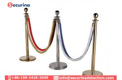China Traffic Retractable Security Bollards Safety Queue Barrier Polish Brush Titanium Crowd supplier