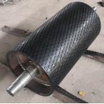Diamond Pattern Conveyor Pulley Lagging Drum Rubber Lagging Sheet 10 Meter for sale