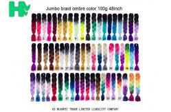China 95 - 100g Artificial Synthetic Hair Pieces / Braiding Hair Extensions supplier