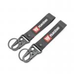 Custom Haojue W-Emblem Lanyard - Premium Nylon & Dual Metal Clips - Corporate Pride & Urban Essentials​ for sale