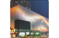 China Video Picture Graphic Text Message Display LED RGB Mesh Screens For Building supplier
