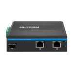 2 RJ45 Port Industrial Ethernet Switch Poe , IP40 Unmanaged Fiber Switch for sale