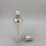 80ml Oval Cylinder Plastic PS Skin Toner Bottle Cosmetic Packaging for sale