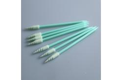 China Keyboard Cleaning Spiral Pointed Sponge Foam Swab Cleanroom Dust Free supplier