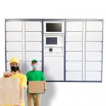 Keyless Outdoor Post Parcel Delivery Lockers With Android System And 22 Inch Screen for sale