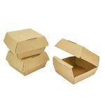 CMYK Recyclable Compostable Burger Box Custom Take Away Fast Food Packaging