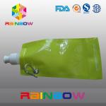 Security Food Grade Spout Pouch Packaging With Matel Rim For Water for sale