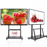 High Resolution Portable Smart Board Interactive Whiteboard IR Touch 100 Inch 550 Cd/M² for sale