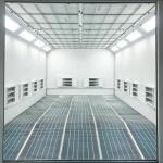 50HZ 3Ph Vehicle Paint Booth 30kW EPS Wall Metal Paint Booth for sale