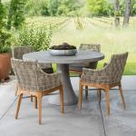Rectangular Shape Concrete Dinning Table For Patio Garden Home GRC tables for sale
