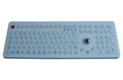 China 108 Keys IP68 dynamic rated washable industrial membrane keyboard USB Desktop supplier